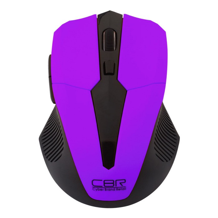 Беспроводная оптическая мышь CBR CM 547 Purple, 6 кнопок, 800-2400dpi - фото 1 - id-p12721264