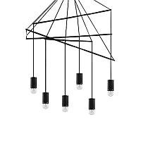 Подвесная люстра Ideal Lux Pop SP6 Nero 158815