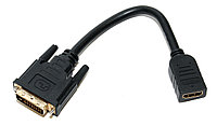 Кабель-адаптер HDMI 19F / DVI 25 (24+1)M BC-HDF2DVI 15см. 5Bites