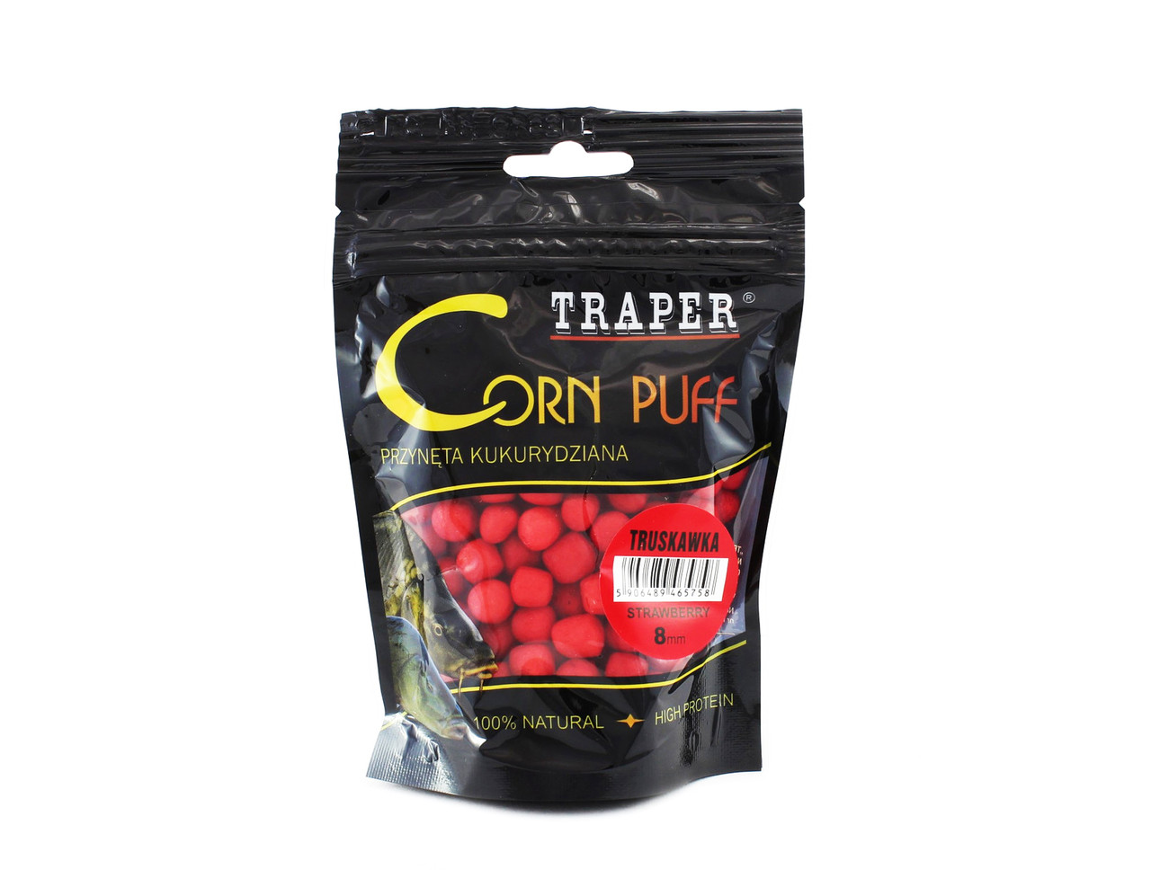 Приманка "TRAPER" "Corn Puff" Клубника 8мм