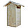 Туалет дачный деревянный "КомфортПром" с двускатной крышей, фото 3
