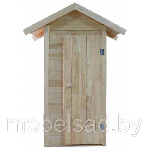 Туалет дачный деревянный "КомфортПром" с двускатной крышей - фото 2 - id-p148689097