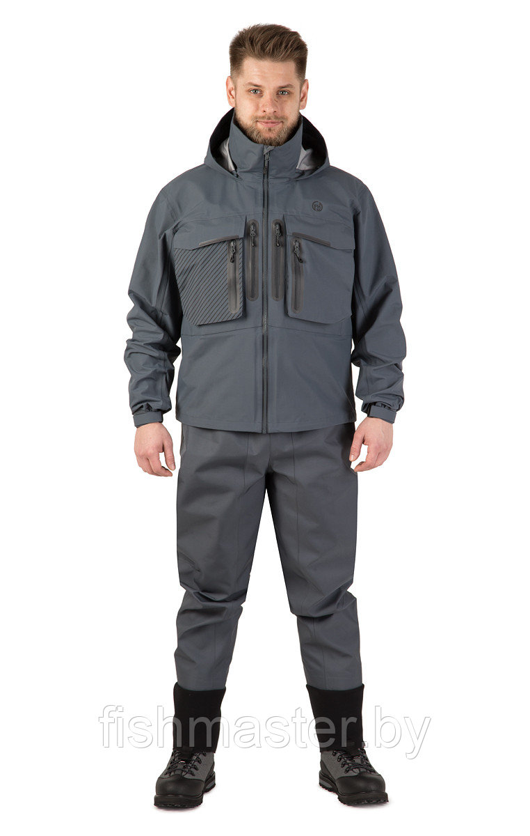 Куртка FHM Brook мембрана Dermizax (Toray) Япония 3 слоя 20000/10000 S, Серый - фото 1 - id-p148692660