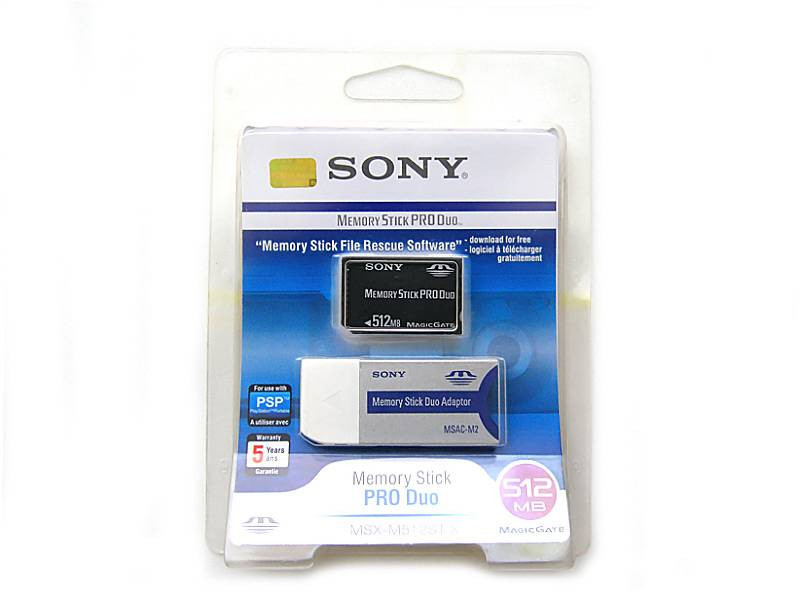 Карта памяти Sony MSX-M512S Memory Stick Pro Duo 512 Mb - фото 2 - id-p12721728