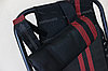 Кресло-шезлонг черное с красными полосками (172см длина), фото 7