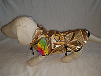 Куртка для собак без подкладки - с рисунком "Евро-золото"