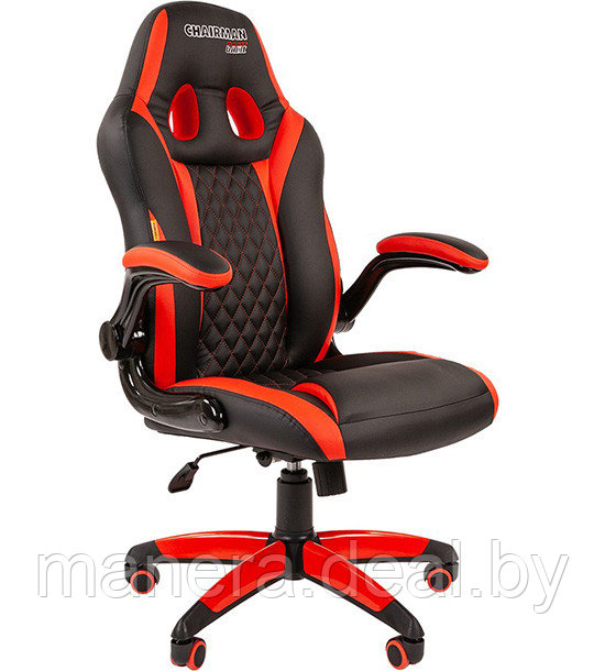 Кресло Chairman GAME 15 черный/красный - фото 2 - id-p148741691