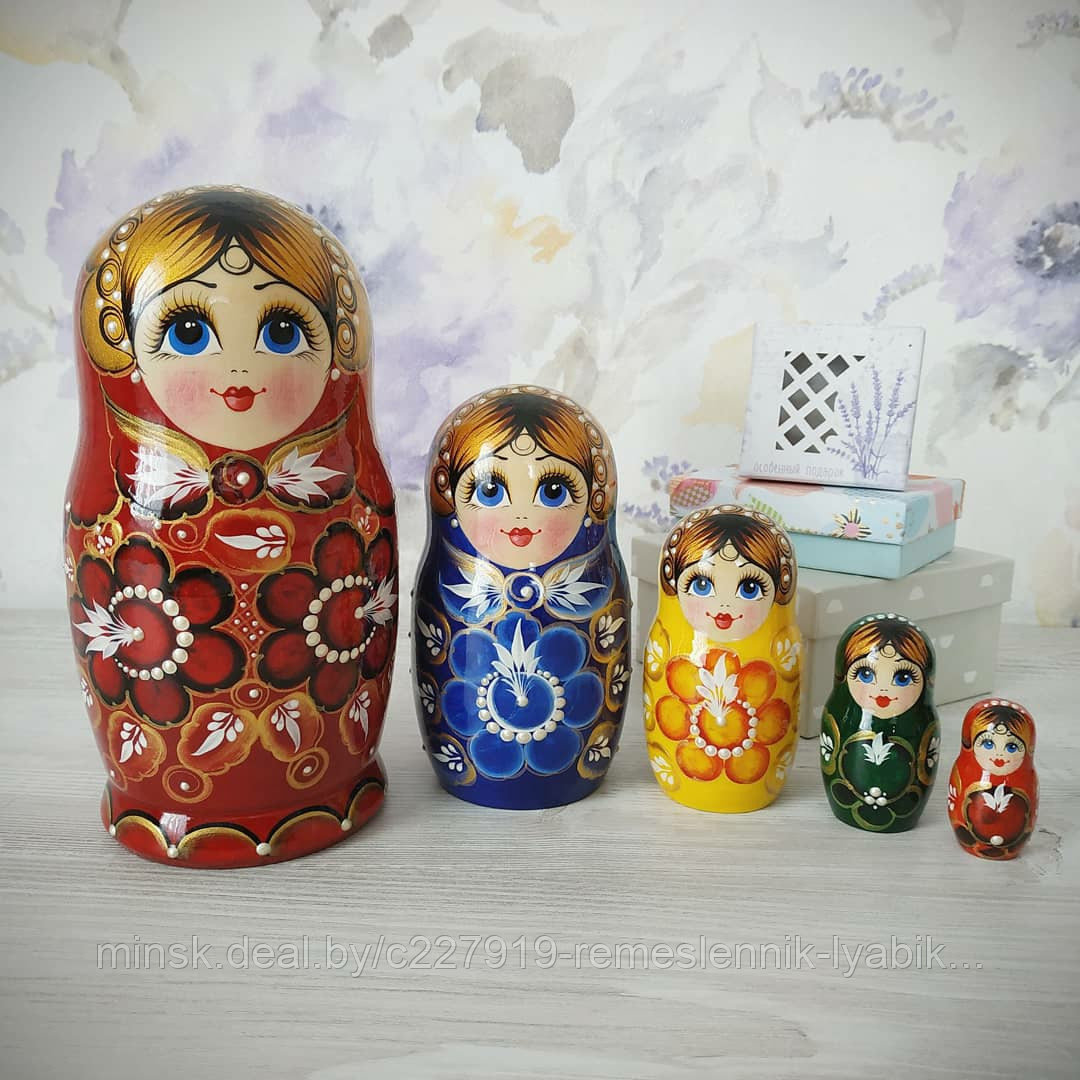 Матрёшка на 5 частей! Ручной работы!