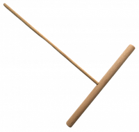 Палочка для блинов Т-образная раскаточная деревянная