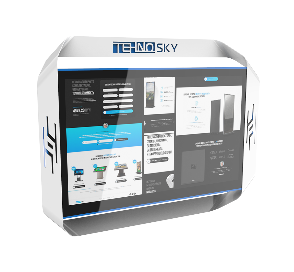 Антивандальный интерактивный сенсорный моноблок 1 от TehnoSky («Техно-Скай»)