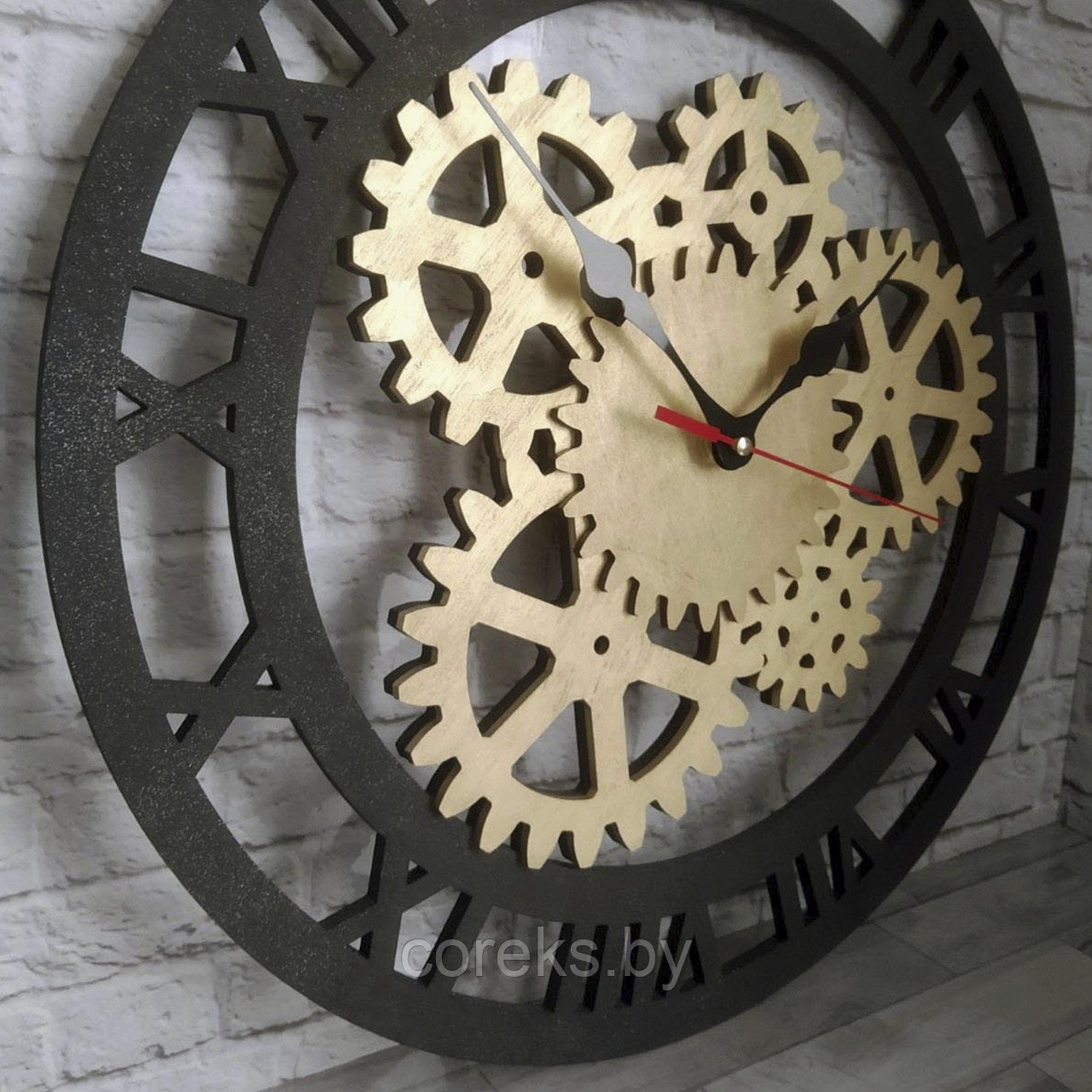 Часы настенные "Шестеренки" №27 (диаметр 40 см) - фото 2 - id-p148753931