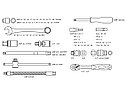 Набор головок и бит 82 предмета ТРЕК (1/4", 1/2", 6 граней), фото 2