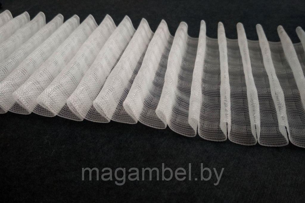 Лента для штор прозрачная карандаш 10см с коэффициентом 1:3