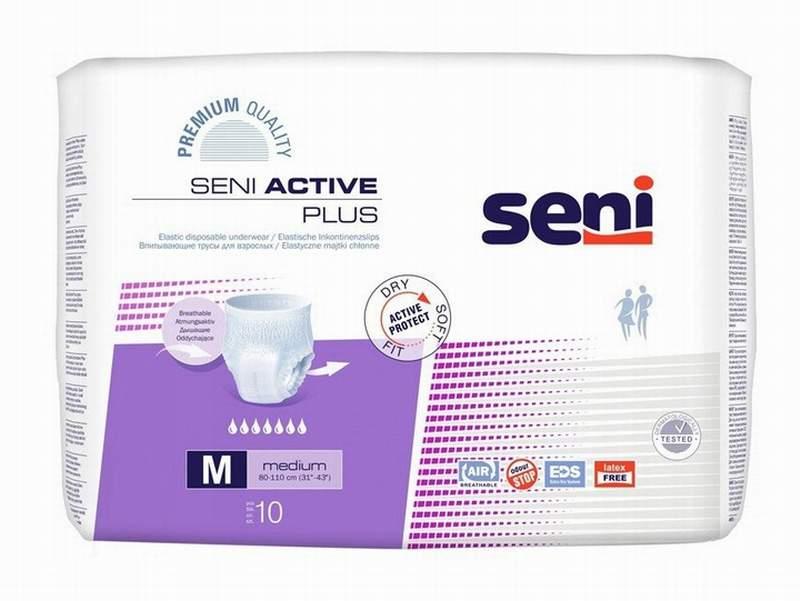 Трусы впитывающие Seni Active Plus, размер 2 (Medium), 10 шт. - фото 1 - id-p148772813