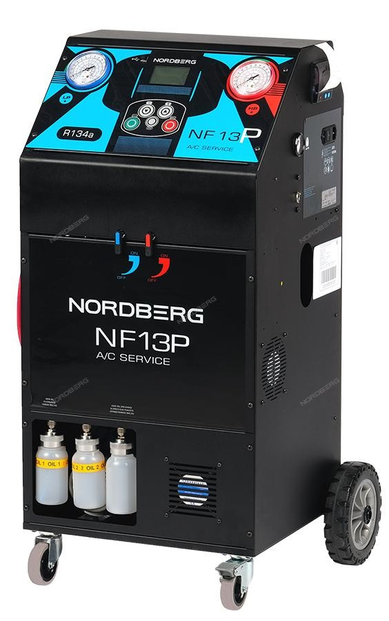 Автоматическая установка для заправки автомобильных кондиционеров, 10 кг NORDBERG NF13P - фото 1 - id-p148775655