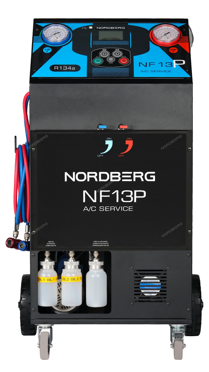 Автоматическая установка для заправки автомобильных кондиционеров, 10 кг NORDBERG NF13P - фото 2 - id-p148775655