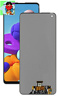 Экран для Samsung Galaxy A21S с тачскрином, цвет: черный, оригинальный