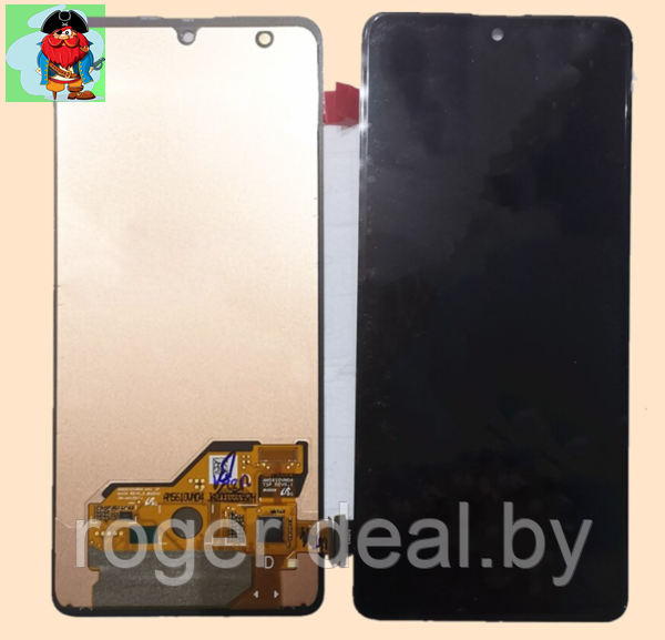 Экран для Samsung Galaxy A41 с тачскрином, цвет: черный, оригинальный - фото 1 - id-p148777479