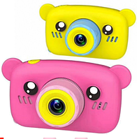 Фотоаппарат детский Zoo Kids "Мишка" цифровой фотоаппарат, мишка с ушками, силиконовый чехлом, русифицирован