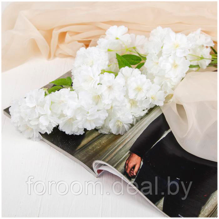 Цветок искусственный "Японская вишня белая" 88 см СимаГлобал  4142738
