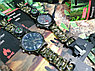 Тактические часы с браслетом из паракорда XINHAO  06, QUARTZ черный циферблат, браслет хаки, хронограф, фото 6