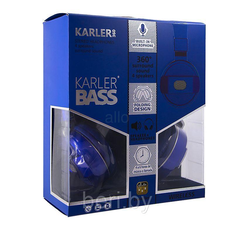 KARLER 360 Наушники беспроводные EXTRA BASS, Bluetooth (360°) 4 динамика+эквалайзер - фото 4 - id-p148831523
