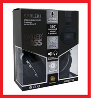 KARLER 360 Наушники беспроводные EXTRA BASS, Bluetooth (360°) 4 динамика+эквалайзер