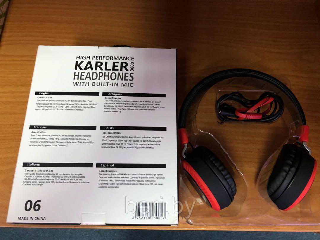 KARLER 3000 Наушники беспроводные EXTRA BASS, Bluetooth, Pro Gaming Headset - фото 4 - id-p148833831