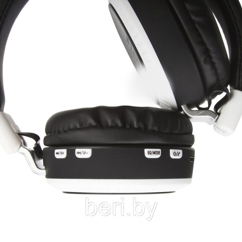 KR-3000 Наушники беспроводные, Bluetooth, Pro Gaming Headset, с подсветкой, черно-белые - фото 4 - id-p148834941