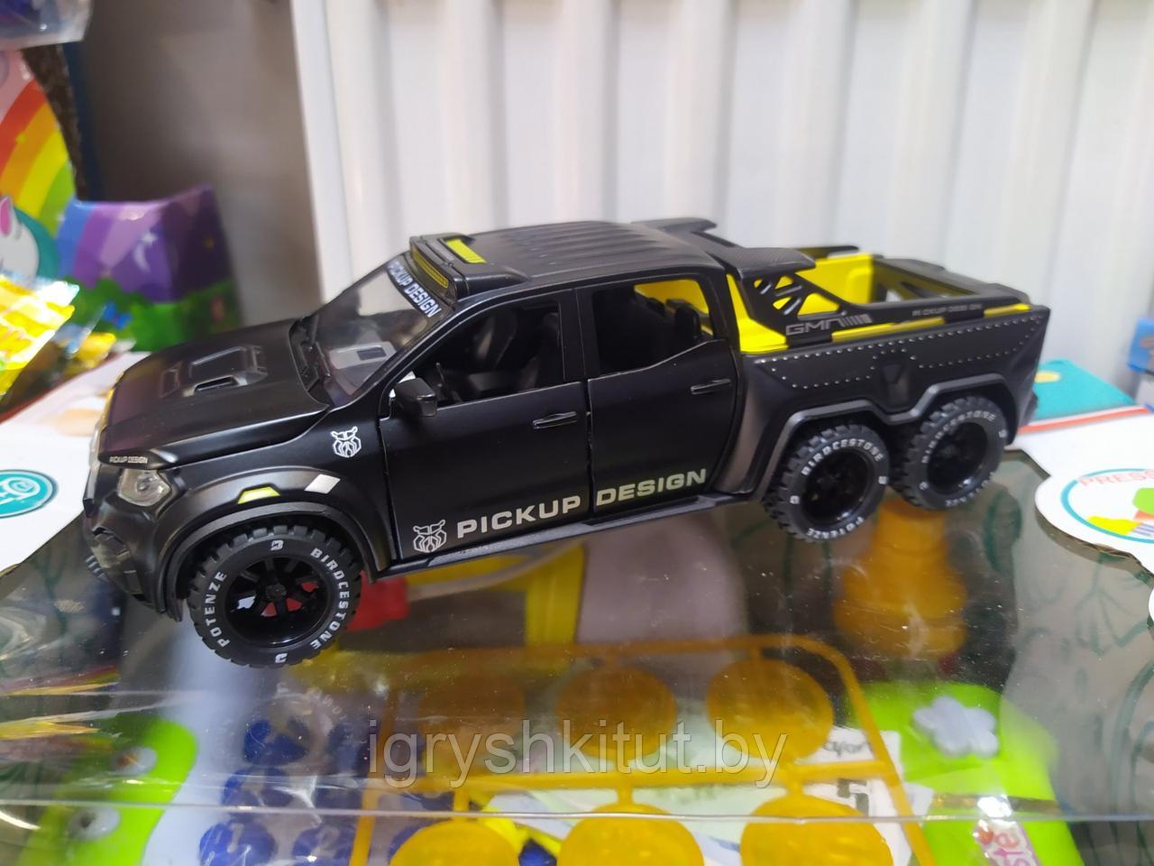 Коллекционная машинка Mercedes Benz X-class Monster Pickup Design Мерседес 1: 32 свет, звук - фото 6 - id-p138293035