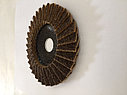 Круг лепестковый нетканый 125х22мм аналог SMT 800 Scotch-Brite коричневый Coarsa Р80 код. 15994, фото 8