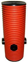 Труба гофрированная "СТС" Д500/435 мм L=6 м с раструбом SN8 рыжая (Аналог Корсис)