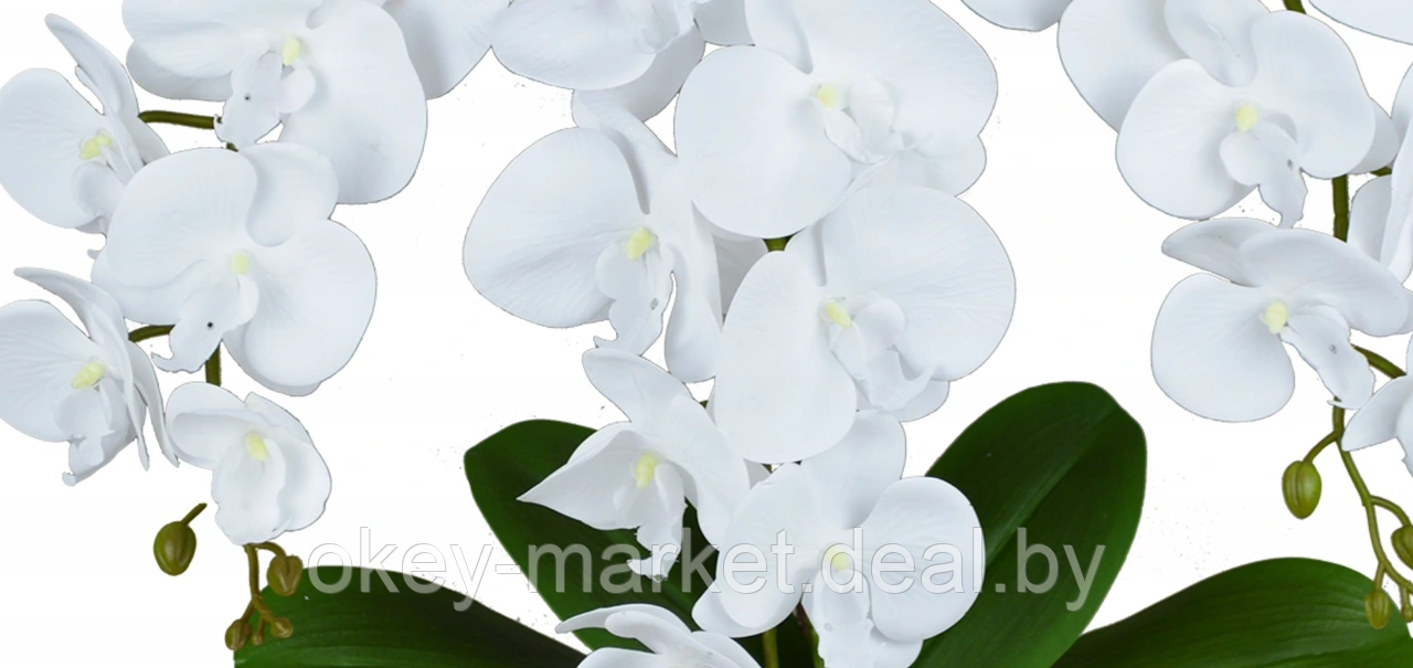 Цветочная композиция из орхидей в горшке 3 ветки D-561 - фото 4 - id-p144877118