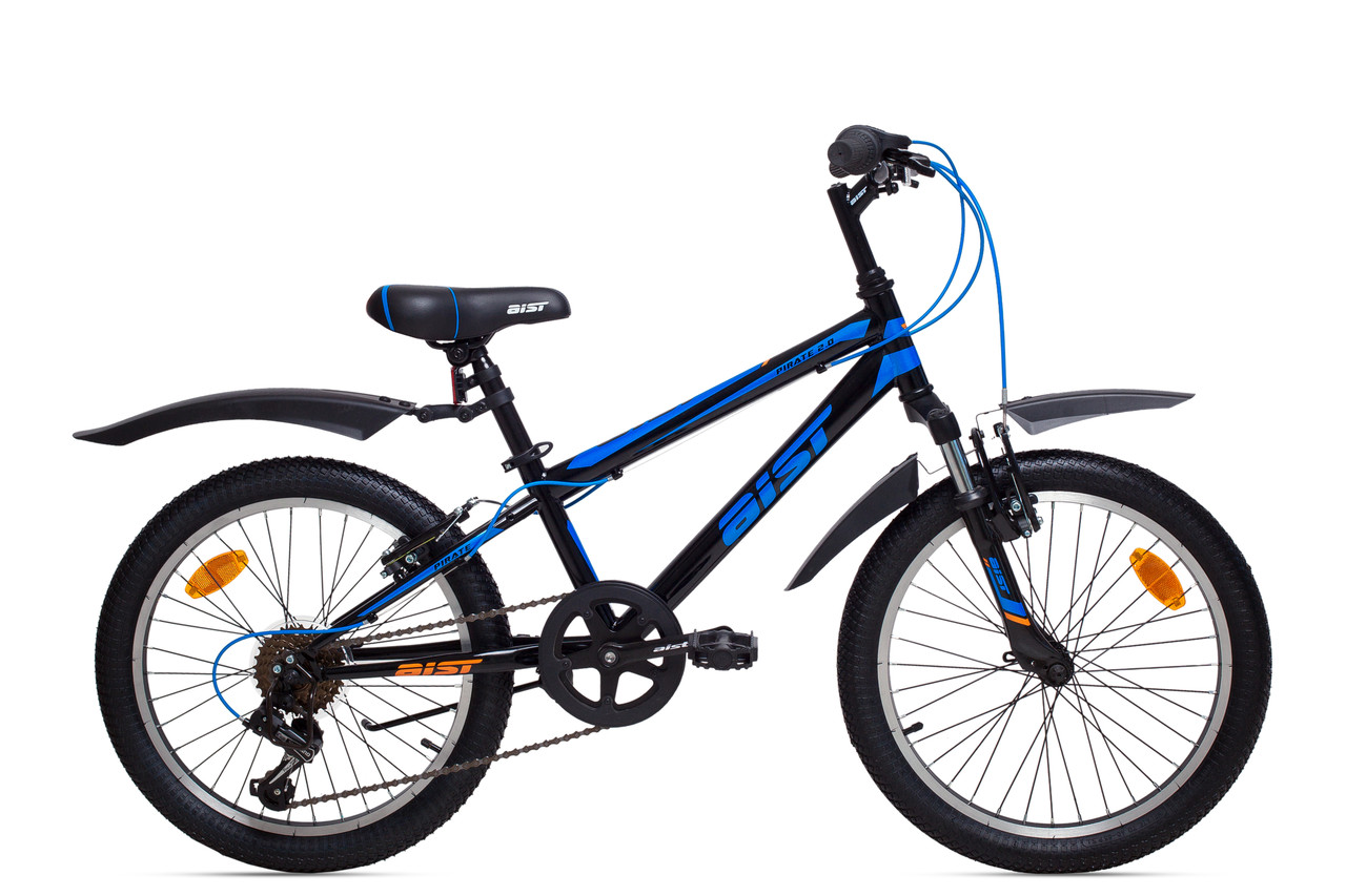 Велосипед АИСТ PIRATE 2.0 20 черно-синий - фото 1 - id-p148856346