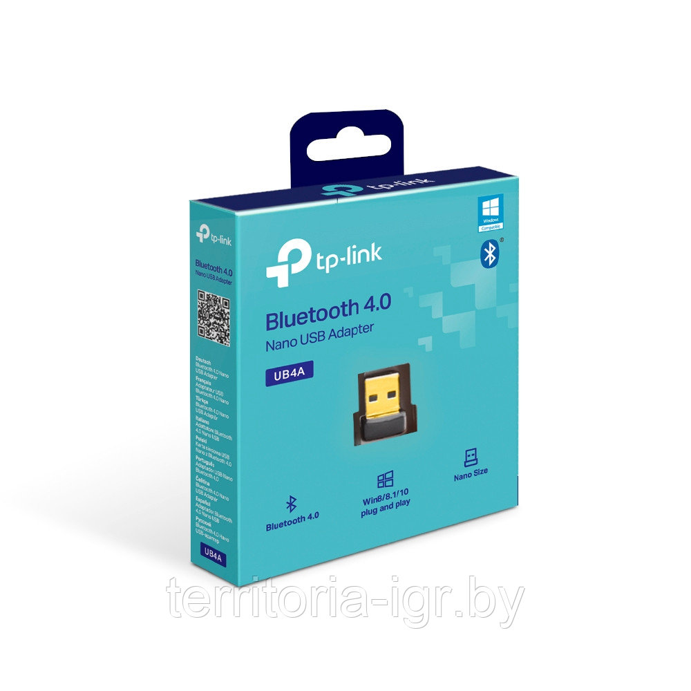 Bluetooth USB-адаптер Nano UB4A Bluetooth 4.0 TP-Link - фото 1 - id-p148863563