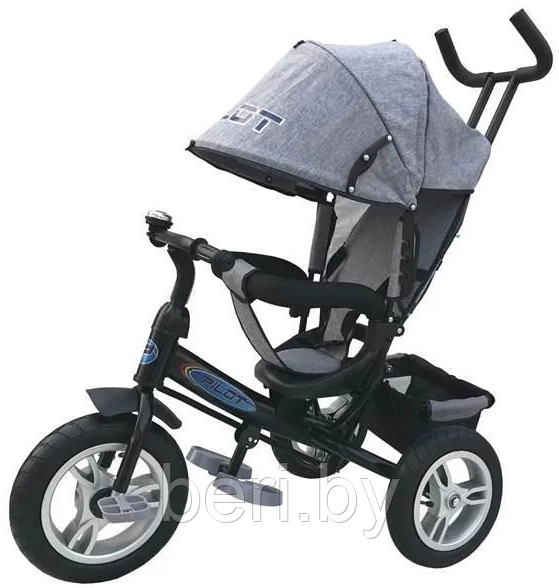 6185 Велосипед детский трехколесный TRIKE, надувные колеса, родительская ручка, аналог INFINITY TRIKE
