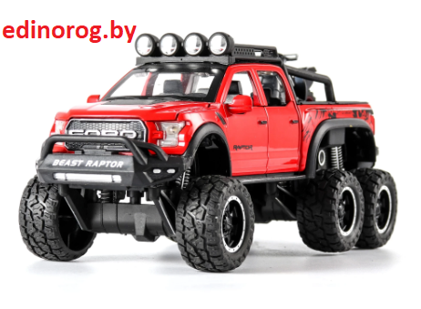 Металлическая машинка Ford Raptor большой