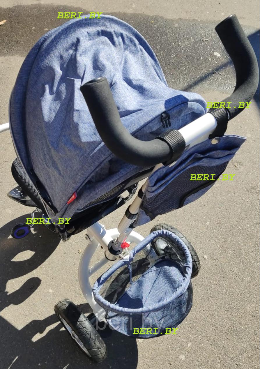 6185 Велосипед детский трехколесный TRIKE, надувные колеса, родительская ручка, аналог INFINITY TRIKE - фото 4 - id-p148311536