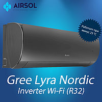 Кондиционер Gree Lyra Nordic GWH09ACC-K6DNA1F BLACK wi-fi Inverter Новинка 2021