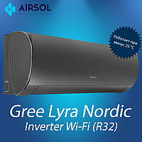 Кондиционер Gree Lyra Nordic GWH12ACC-K6DNA1F BLACK wi-fi Inverter Новинка 2021