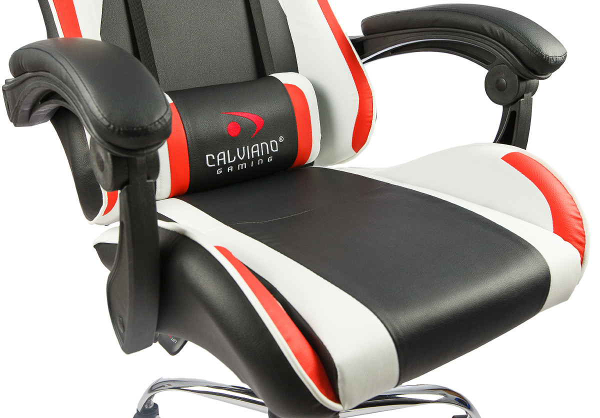 Офисное кресло Calviano ULTIMATO black/white/red - фото 2 - id-p148892397