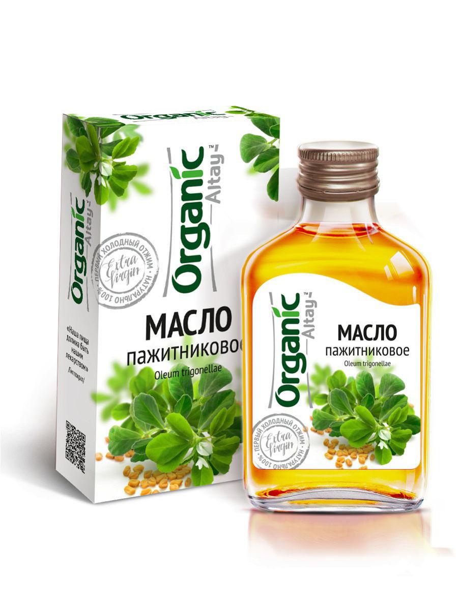 Масло пажитниковое нерафинированное "Organic" в стекле, 100 мл.