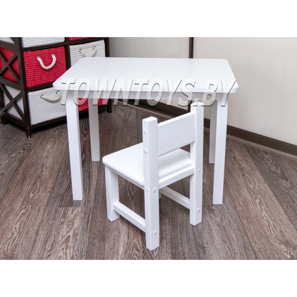 Комплект столик и стульчик для детей со скругленными углами арт. SLW-705050+SDW-27 (столешница - фото 1 - id-p148918260