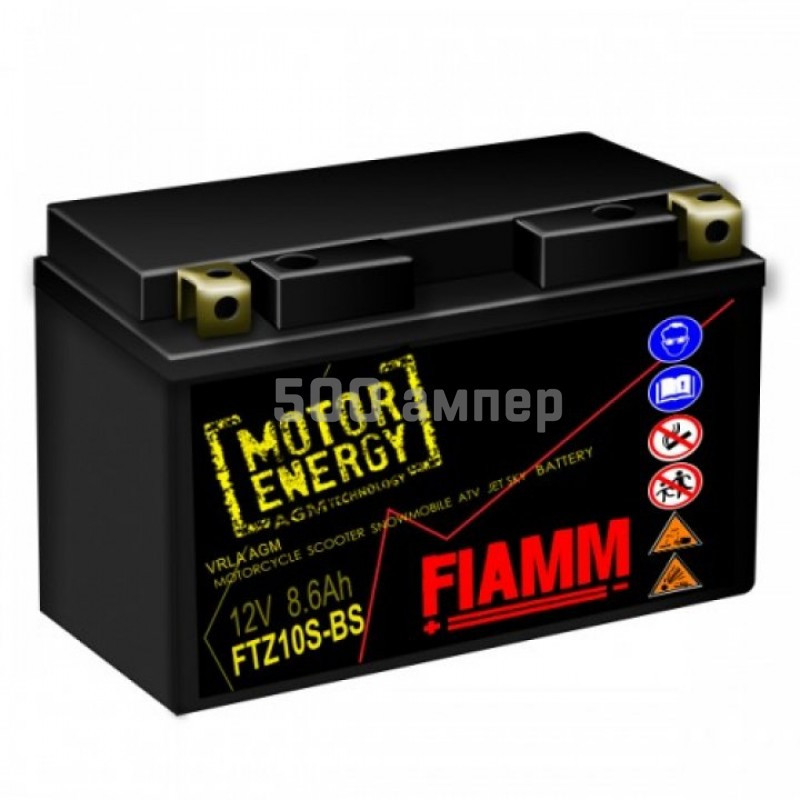Мотоаккумулятор Fiamm FTZ10S-BS (8,6 A/h), 120A L+ 7904482 (150x87x93) - фото 2 - id-p148973196