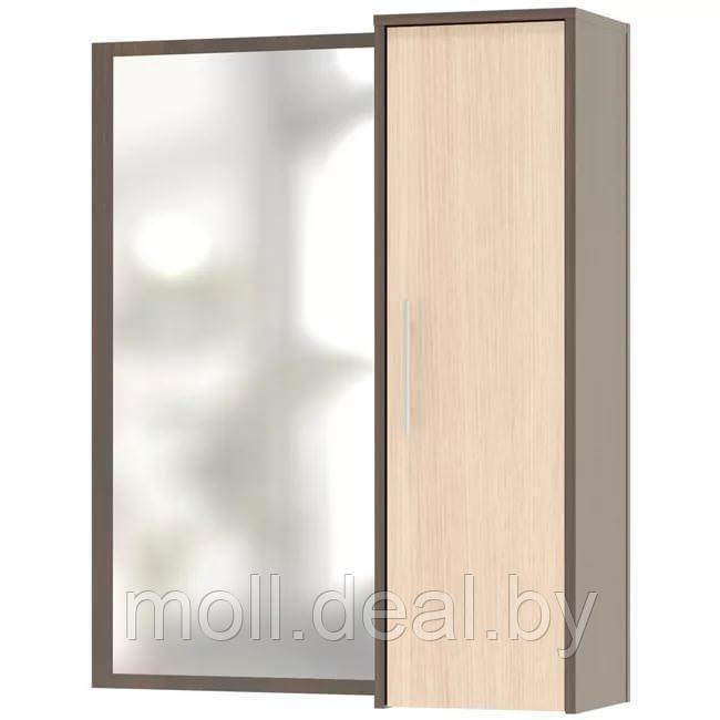 Шкаф настенный с зеркалом Сокол ПЗ-4 венге/беленый дуб 1 - фото 1 - id-p148516019