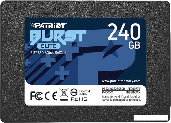 SSD Patriot Burst Elite 240GB PBE240GS25SSDR, фото 2