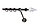 Карниз однорядный 2.4м, 16мм гладкая, цвет "Антроцит", наконечник "Шишка", фото 10