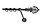 Карниз однорядный 1.4м, 16мм гладкая, цвет "Антроцит", наконечник "Имидж", фото 9