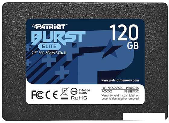 SSD Patriot Burst Elite 120GB PBE120GS25SSDR, фото 2