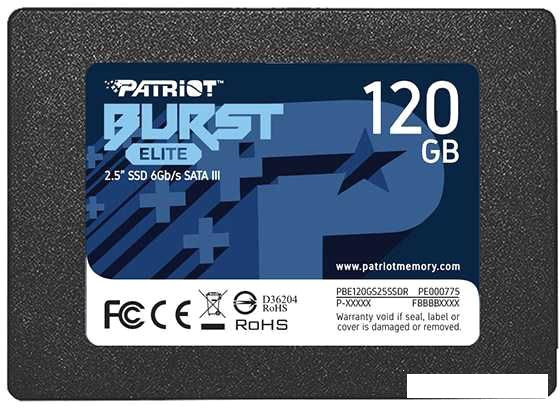 SSD Patriot Burst Elite 120GB PBE120GS25SSDR - фото 1 - id-p148002769
